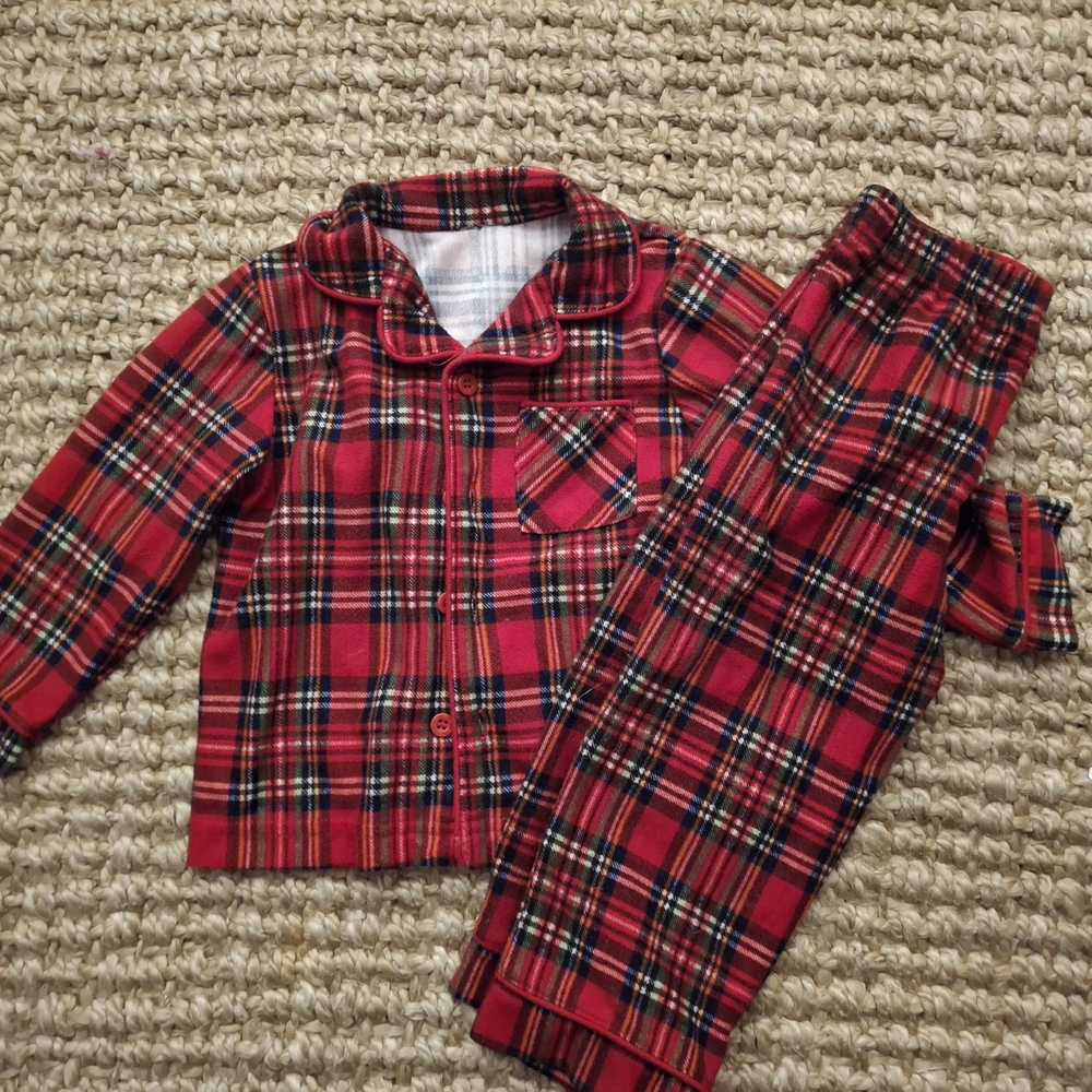 Plaid Red Kids Pajamas